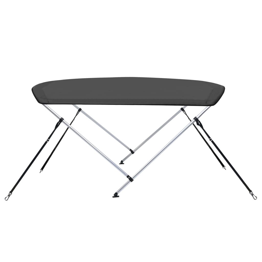 vidaXL Τέντα Σκάφους με 2 Αψίδες Ανθρακί 180x150x110 εκ.