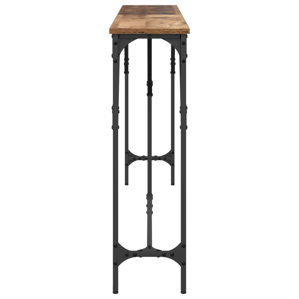 vidaXL Τραπέζι κονσόλας Παλιό Ξύλο 180 x 23 x 75 cm