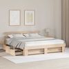 vidaXL Σκελετός Κρεβατιού Καφέ 180 x 200 cm Μασίφ ξύλο πεύκου