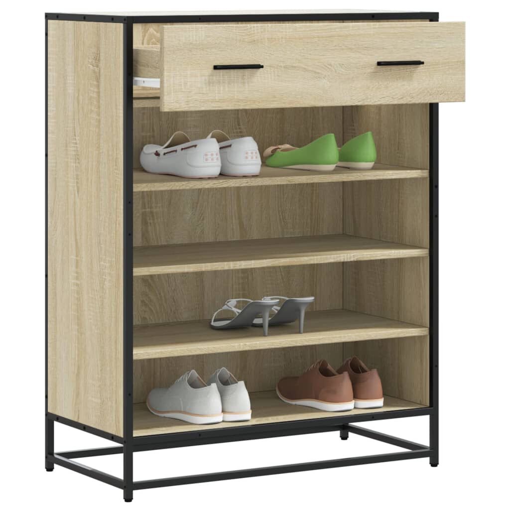 vidaXL Ντουλάπι παπουτσιών Sonoma Oak Κατασκευασμένο ξύλο και μέταλλο