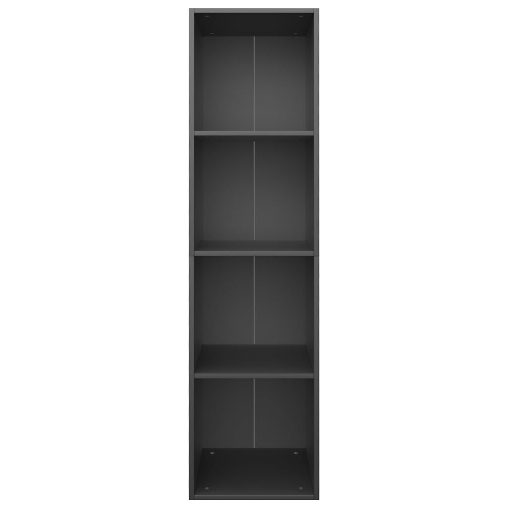 vidaXL Βιβλιοθήκη/Έπιπλο Τηλεόρασης Μαύρο 36x30x143 εκ. Επεξ. Ξύλο