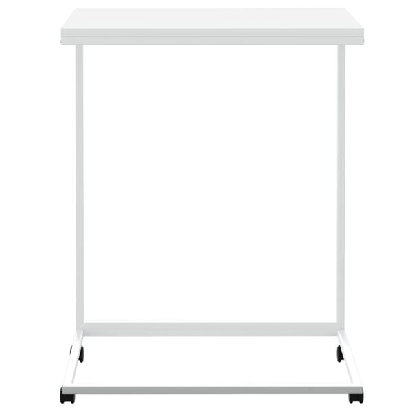 vidaXL Βοηθητικό Τραπέζι με Ρόδες Λευκό 55 x 35 x 70 εκ. Επεξ. Ξύλο
