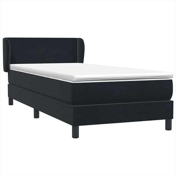 vidaXL &Kappa;&rho;&epsilon;&beta;ά&tau;&iota; Boxspring &mu;&epsilon; &Sigma;&tau;&rho;ώ&mu;&alpha; &Mu;&alpha;ύ&rho;&omicron; 80x220 &epsilon;&kappa;. &Beta;&epsilon;&lambda;&omicron;ύ&delta;&iota;&nu;&omicron;