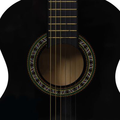 vidaXL Κλασική Κιθάρα για Αρχάριους & Παιδιά Μαύρη 1/2 34" με Θήκη