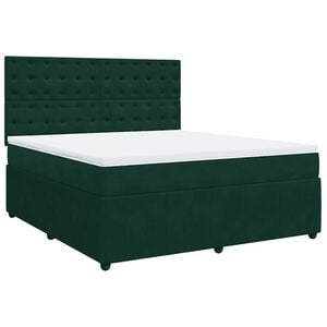 vidaXL &Kappa;&rho;&epsilon;&beta;ά&tau;&iota; Boxspring &mu;&epsilon; &Sigma;&tau;&rho;ώ&mu;&alpha; &Sigma;&kappa;&omicron;ύ&rho;&omicron; &Pi;&rho;ά&sigma;&iota;&nu;&omicron; 180x200&epsilon;&kappa;. &Beta;&epsilon;&lambda;&omicron;ύ&delta;&iota;&nu;&omicron;
