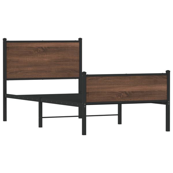 vidaXL &Mu;&epsilon;&tau;&alpha;&lambda;&lambda;&iota;&kappa;ό &pi;&lambda;&alpha;ί&sigma;&iota;&omicron; &kappa;&rho;&epsilon;&beta;&alpha;&tau;&iota;&omicron;ύ &chi;&omega;&rho;ί&sigmaf; &sigma;&tau;&rho;ώ&mu;&alpha; &kappa;&alpha;&phi;έ &delta;&rho;&upsilon;&sigmaf; 90x200 cm