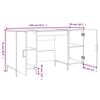 vidaXL Γραφείο Λευκό 140 x 50 x 75 εκ. από Επεξεργασμένο Ξύλο