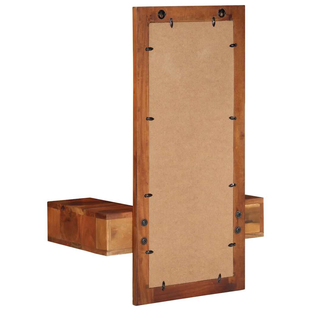 vidaXL Καθρέπτης τοίχου με συρτάρια 60x33x90 cm Στερεό ξύλο ακακίας
