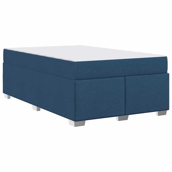 vidaXL Σκελετός Κρεβατιού Μπλε 120 x 200 cm ύφασμα
