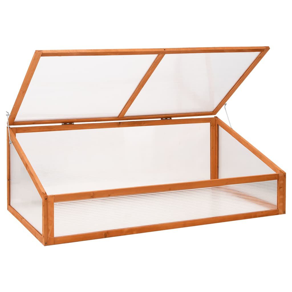 vidaXL Θερμοκήπιο Πορτοκαλί 110 x 58,5 x 39 εκ. από Ξύλο Ελάτης