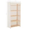 vidaXL Ντουλάπα Λευκή 79 x 40 x 170 εκ. Υφασμάτινη