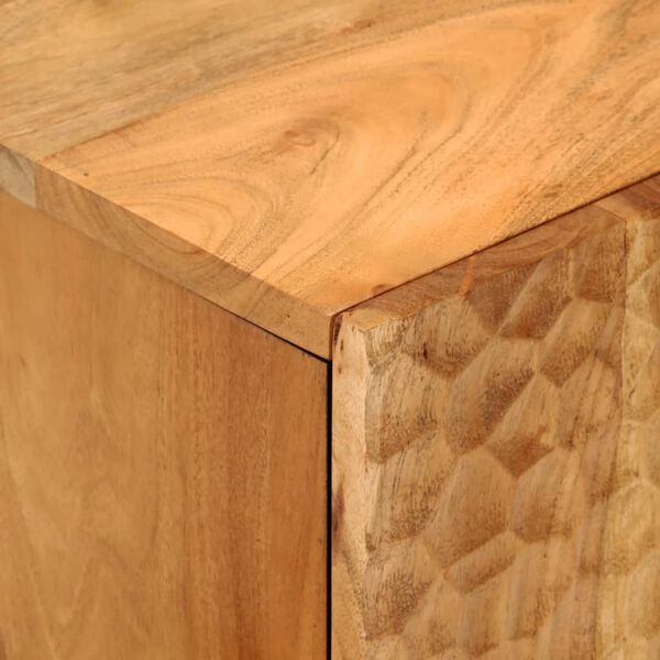 vidaXL Ντουλάπι Μπάνιου Επιτοίχιο 38x33x48 εκ. από Μασίφ Ξύλο Ακακίας