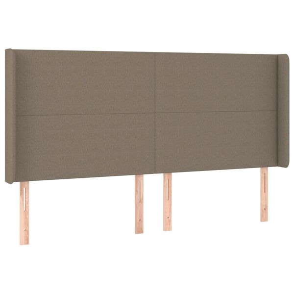 vidaXL &Kappa;&epsilon;&phi;&alpha;&lambda;ά&rho;&iota; &mu;&epsilon; &Pi;&tau;&epsilon;&rho;ύ&gamma;&iota;&alpha; Taupe 163x16x118/128 &epsilon;&kappa;. &Upsilon;&phi;&alpha;&sigma;&mu;ά&tau;&iota;&nu;&omicron;