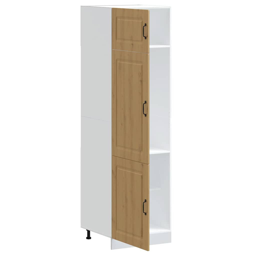 vidaXL Ντουλάπι κουζίνας "Kalmar" High Gloss White Engineered Wood