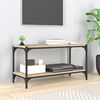 vidaXL Έπιπλο Τηλεόρασης Sonoma Δρυς 80x33x41 εκ. Επεξ. Ξύλο & Ατσάλι