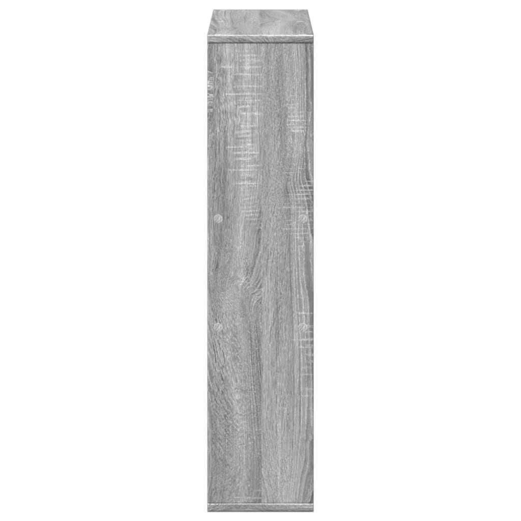 vidaXL Βιβλιοθήκη Γκρι Sonoma 63x20x90 εκ. από Επεξεργ. Ξύλο