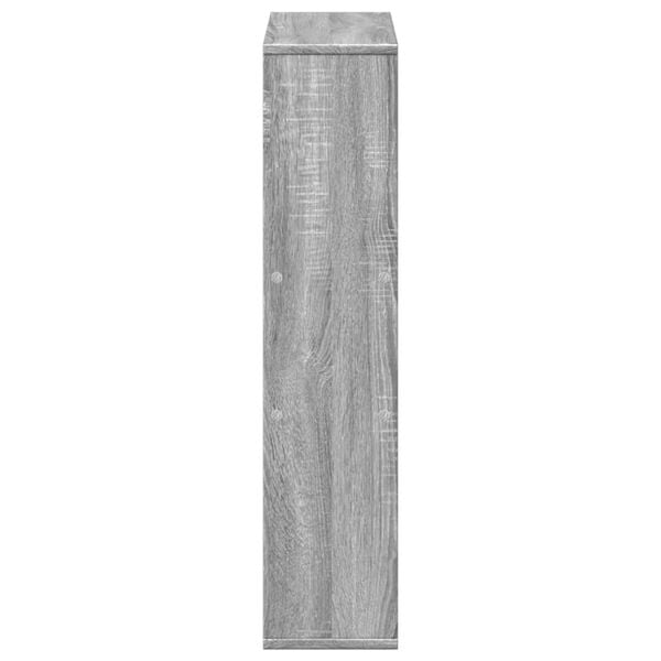vidaXL Βιβλιοθήκη Γκρι Sonoma 63x20x90 εκ. από Επεξεργ. Ξύλο