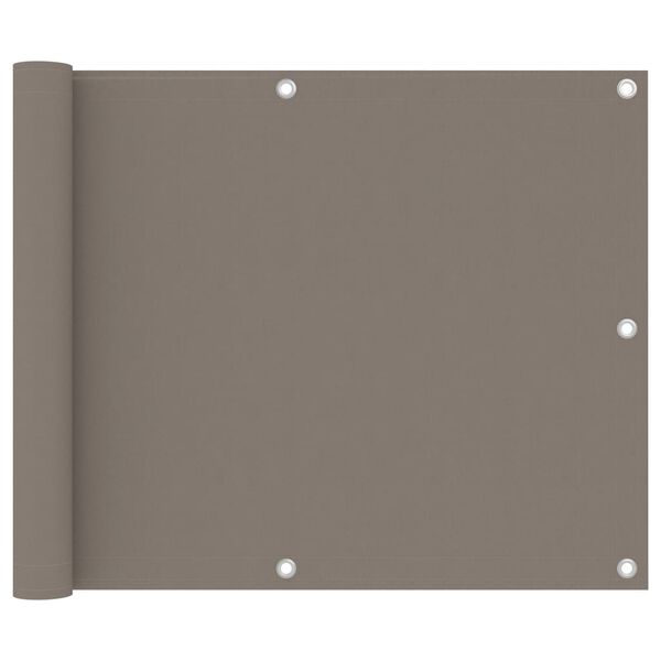 vidaXL Διαχωριστικό Βεράντας Taupe 75 x 300 εκ. Ύφασμα Oxford