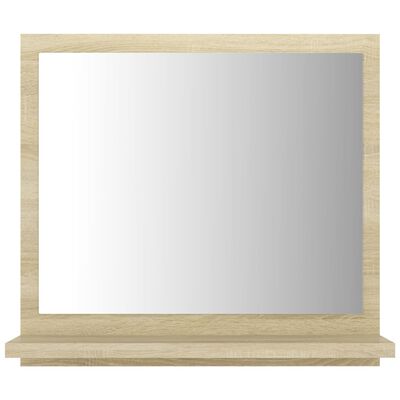 vidaXL Καθρέφτης Μπάνιου Sonoma Δρυς 40 x 10,5 x 37 εκ. Μοριοσανίδα