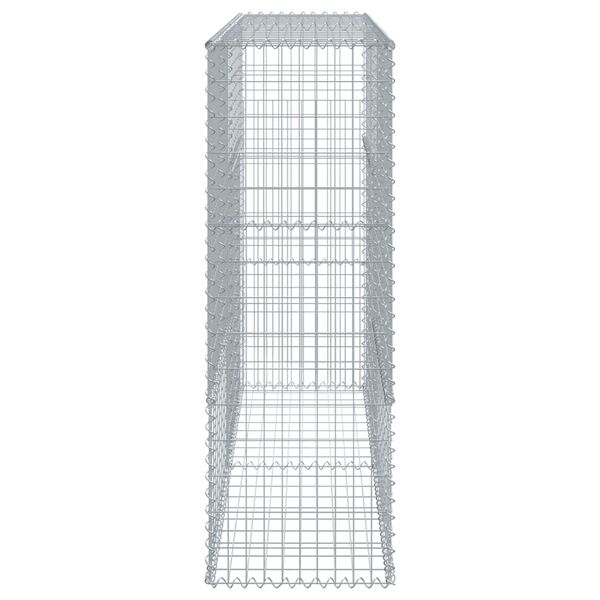 vidaXL Συρματοκιβώτιο με Κάλυμμα 200x50x150εκ. από Γαλβανισμένο Χάλυβα