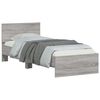 vidaXL Πλαίσιο Κρεβατιού με Κεφαλάρι Γκρι Sonoma 75x190 εκ. Επεξ. Ξύλο