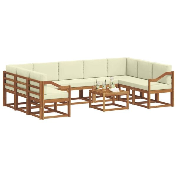 vidaXL &Sigma;&epsilon;&iota;&rho;ά &Kappa;&alpha;&nu;&alpha;&pi;έ &Epsilon;&xi;&omega;&tau;&epsilon;&rho;&iota;&kappa;&omicron;ύ &mu;&epsilon; &mu;&alpha;&xi;&iota;&lambda;ά&rho;&iota; 10 pcs &Phi;&upsilon;&sigma;&iota;&kappa;ό &kappa;&alpha;&iota; &Kappa;&rho;έ&mu;&alpha;