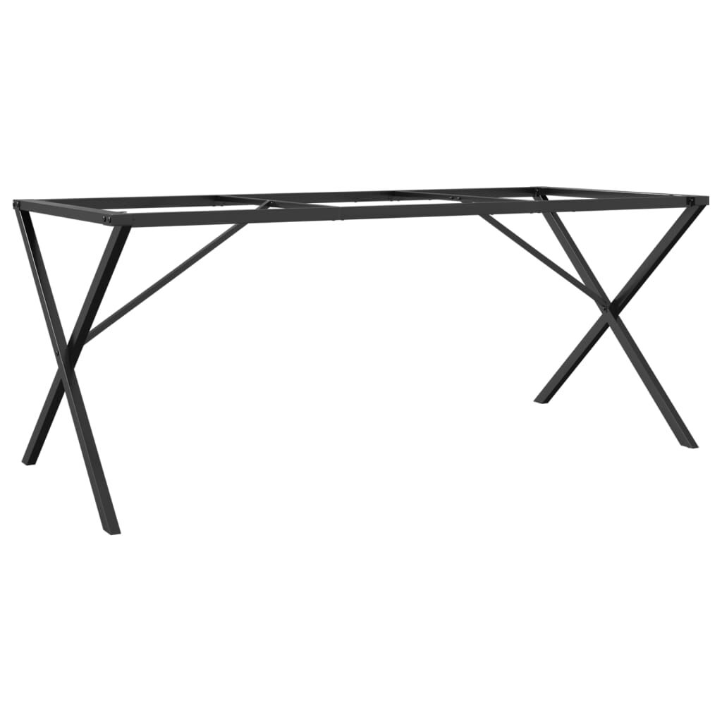 vidaXL Πόδια Τραπεζαρίας σε Σχήμα «X» 180x80x73 εκ. Ατσάλι
