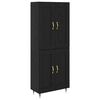 vidaXL Highboard &Mu;&alpha;ύ&rho;&eta; &Omicron;&xi;&upsilon;ά 69,5 x 34 x 90 &epsilon;&kappa;. &Epsilon;&pi;&epsilon;&xi;&epsilon;&rho;&gamma;&alpha;&sigma;&mu;έ&nu;&omicron; &Xi;ύ&lambda;&omicron;