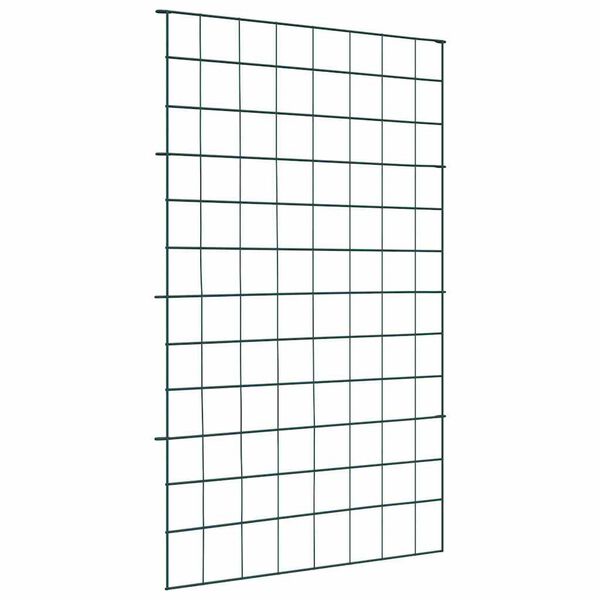 vidaXL Σετ φράχτη για λιμνούλες 8 pcs Πράσινο 50 x 80 cm Ατσάλι