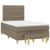 vidaXL &Kappa;&rho;&epsilon;&beta;ά&tau;&iota; Boxspring &mu;&epsilon; &Sigma;&tau;&rho;ώ&mu;&alpha; Taupe 120x190 &epsilon;&kappa;. &Upsilon;&phi;&alpha;&sigma;&mu;ά&tau;&iota;&nu;&omicron;