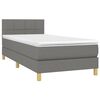 vidaXL &Kappa;&rho;&epsilon;&beta;ά&tau;&iota; Boxspring &mu;&epsilon; &Sigma;&tau;&rho;ώ&mu;&alpha; &Sigma;&kappa;&omicron;ύ&rho;&omicron; &Gamma;&kappa;&rho;&iota; 90x200 &epsilon;&kappa;. &Upsilon;&phi;&alpha;&sigma;&mu;ά&tau;&iota;&nu;&omicron;
