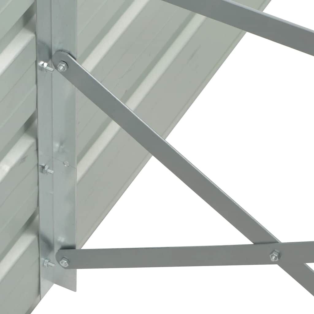 vidaXL Ζαρντινιέρα Υπερυψωμένη Καφέ 320x40x45 εκ. Γαλβανισμ. Χάλυβας