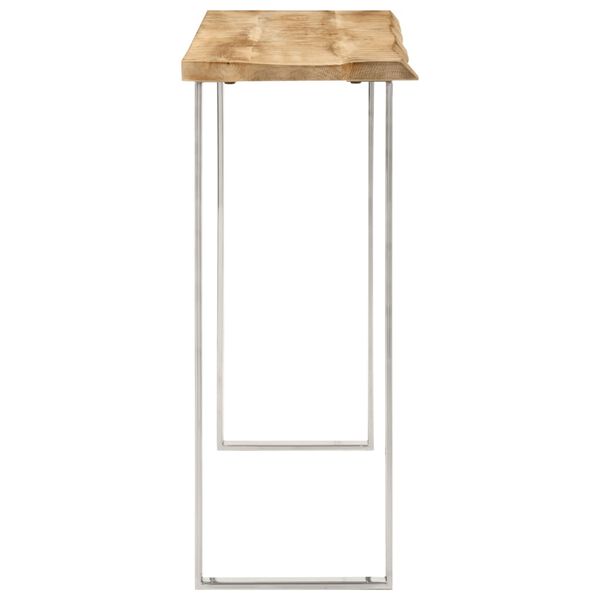 vidaXL Τραπέζι Κονσόλα με Live Edge 105x33x76 εκ. Μασίφ Ξύλο Μάνγκο
