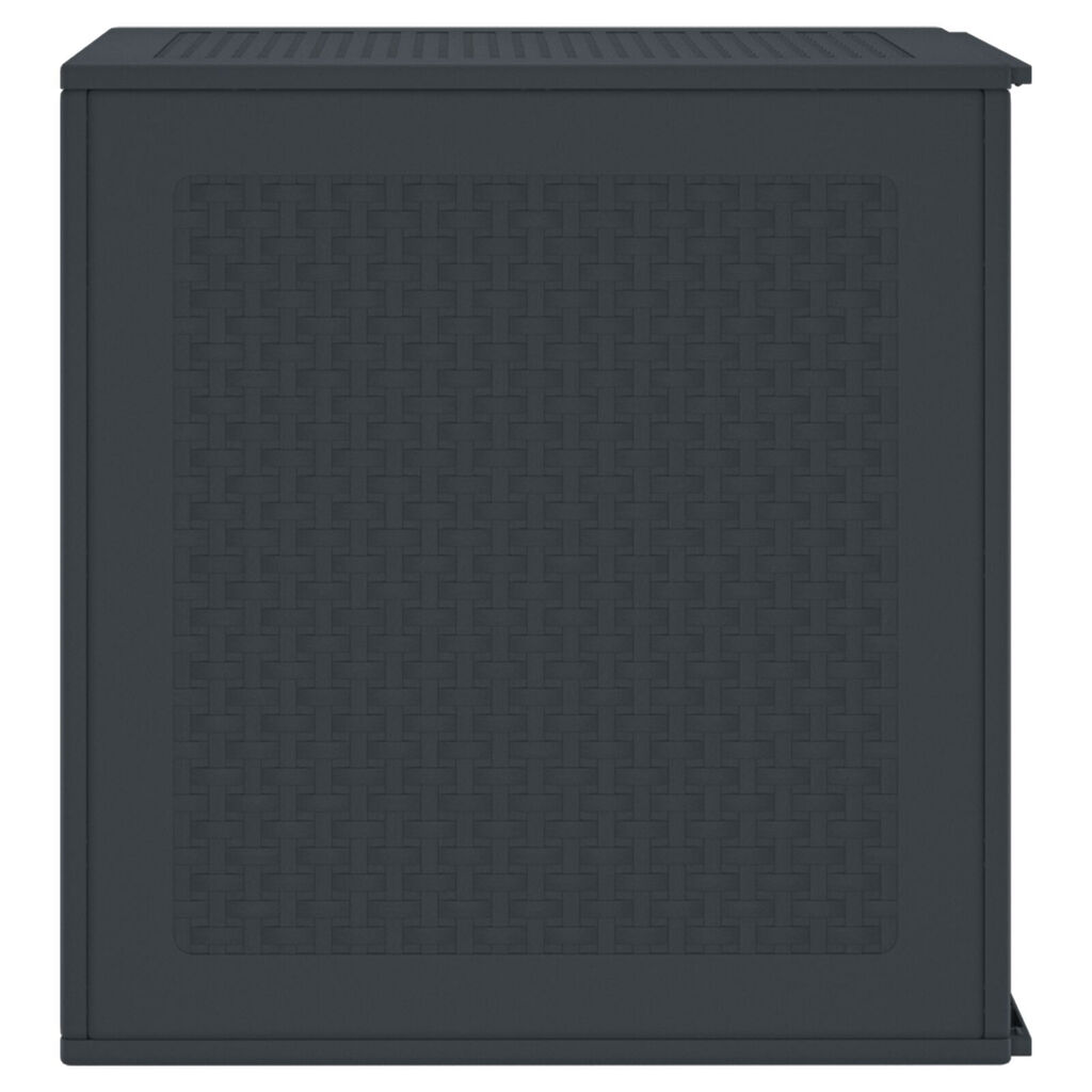 vidaXL Κιβώτιο Αποθήκευσης Ανθρακί 55x53x57 cm PP