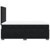 vidaXL Κρεβάτι Boxspring με Στρώμα Μαύρο 120x190 εκ. Βελούδινο