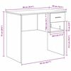 vidaXL Γραφείο Καπνιστή δρυς 90 x 49.5 x 75 εκ. Επεξεργασμένο ξύλο