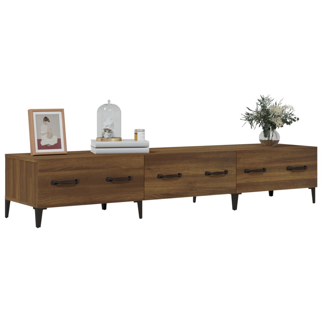 vidaXL Έπιπλο Τηλεόρασης Καφέ Δρυς 150x34,5x30 εκ. Επεξεργασμένο Ξύλο