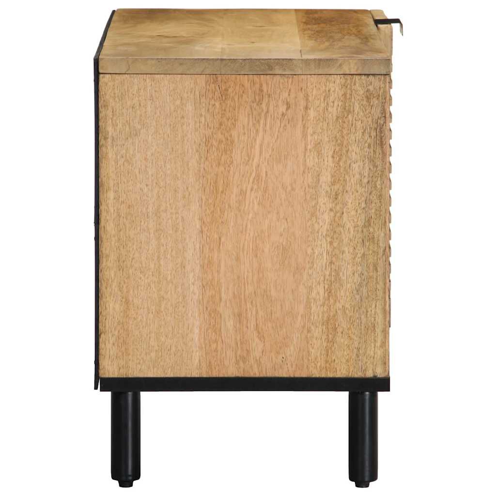 vidaXL Ντουλάπι τηλεόρασης καφέ 80x31,5x46 cm από μασίφ ξύλο Mango