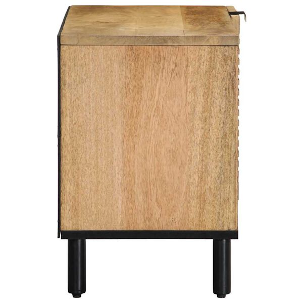 vidaXL Ντουλάπι τηλεόρασης καφέ 80x31,5x46 cm από μασίφ ξύλο Mango