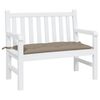 vidaXL Μαξιλάρι Πάγκου Κήπου Taupe 110x50x7 εκ. Ύφασμα Oxford