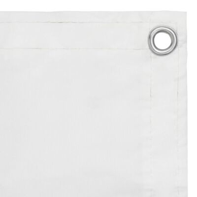 vidaXL Διαχωριστικό Βεράντας Λευκό 120 x 500 εκ. Ύφασμα Oxford