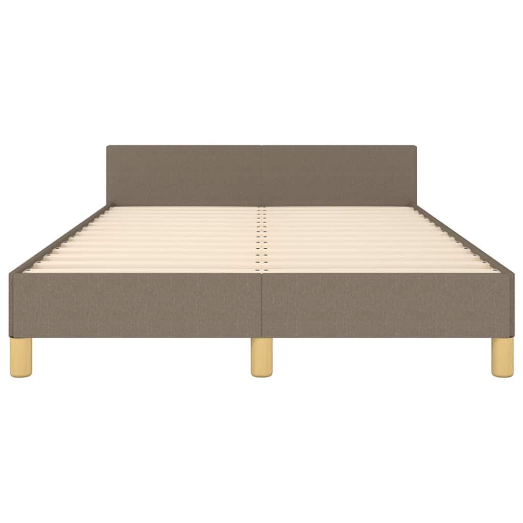 vidaXL Σκελετός Κρεβατιού Χωρίς Στρώμα Taupe 120x200 εκ. Υφασμάτινο