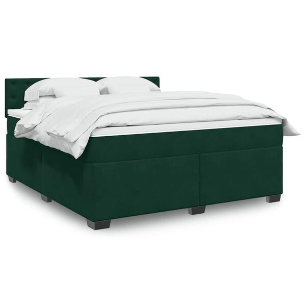 vidaXL &Kappa;&rho;&epsilon;&beta;ά&tau;&iota; Boxspring &mu;&epsilon; &Sigma;&tau;&rho;ώ&mu;&alpha; &Sigma;&kappa;&omicron;ύ&rho;&omicron; &Pi;&rho;ά&sigma;&iota;&nu;&omicron; 180x200&epsilon;&kappa;. &Beta;&epsilon;&lambda;&omicron;ύ&delta;&iota;&nu;&omicron;