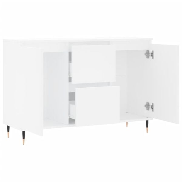 vidaXL Μπουφές Λευκός 101,5 x 35 x 70 εκ. από Επεξεργασμένο Ξύλο