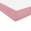 vidaXL Box Spring κρεβάτι με στρώμα ροζ 180x220 cm Βελούδινο