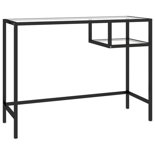vidaXL Γραφείο Υπολογιστή Διάφανο 100 x 36 x 74 εκ. από Γυαλί