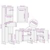 vidaXL Σετ Επίπλων Μπάνιου με συρτάρι 4 pcs Καφέ 38 x 33 x 160 εκ.