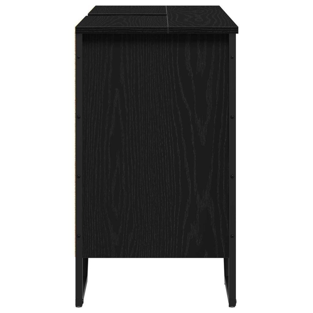 vidaXL ντουλάπα σιντριβανιού Μαύρη Δρυς 91x35x60 εκ Επεξεργασμένο Ξύλο