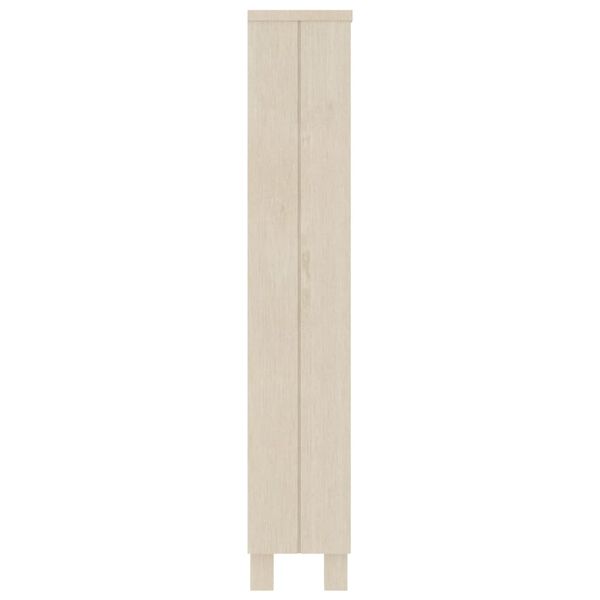 vidaXL Ραφιέρα CD HAMAR Καφέ Μελί 45x18x100 εκ. Μασίφ Ξύλο Πεύκου