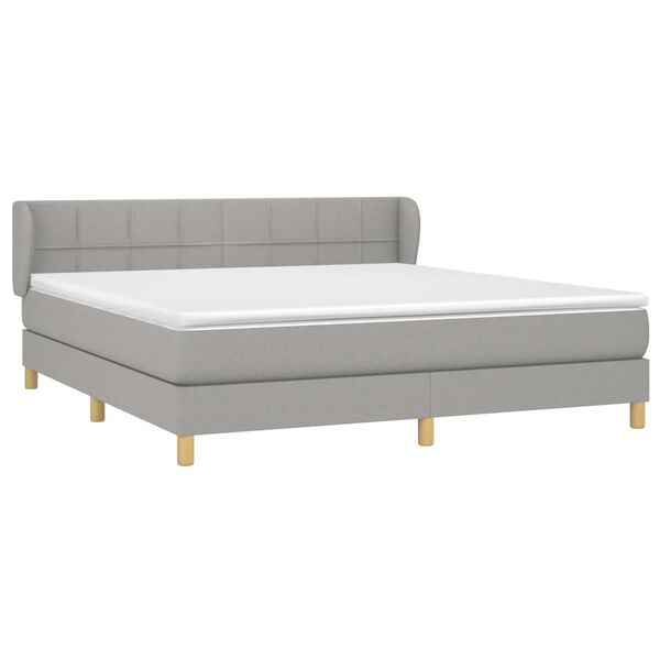 vidaXL &Kappa;&rho;&epsilon;&beta;ά&tau;&iota; Boxspring &mu;&epsilon; &Sigma;&tau;&rho;ώ&mu;&alpha; &Alpha;&nu;&omicron;&iota;&chi;&tau;ό &Gamma;&kappa;&rho;&iota; 180x200 &epsilon;&kappa;. &Upsilon;&phi;&alpha;&sigma;&mu;ά&tau;&iota;&nu;&omicron;
